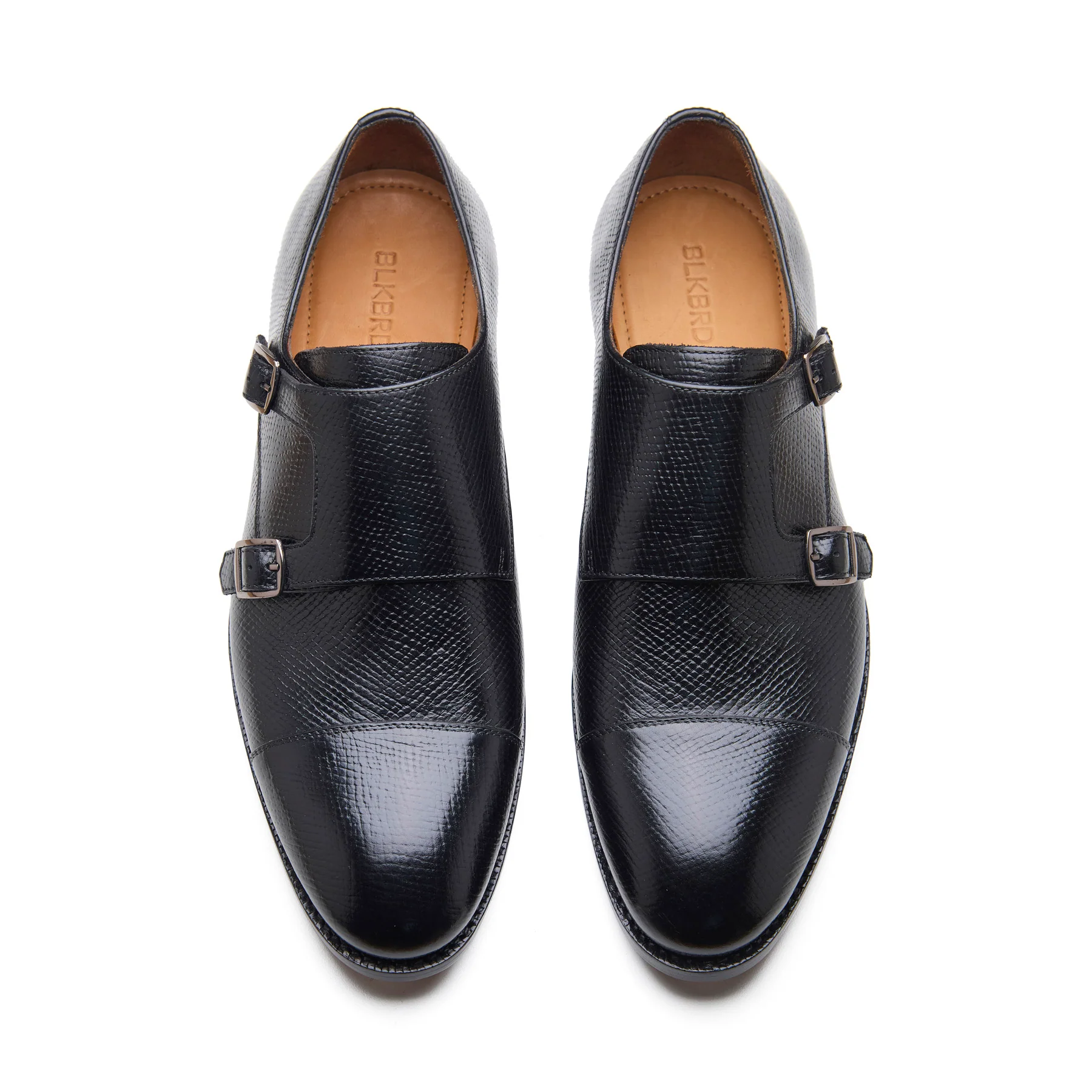 Arnold, Double Monk Strap - Black Hatch-grain | New Age - Image 2