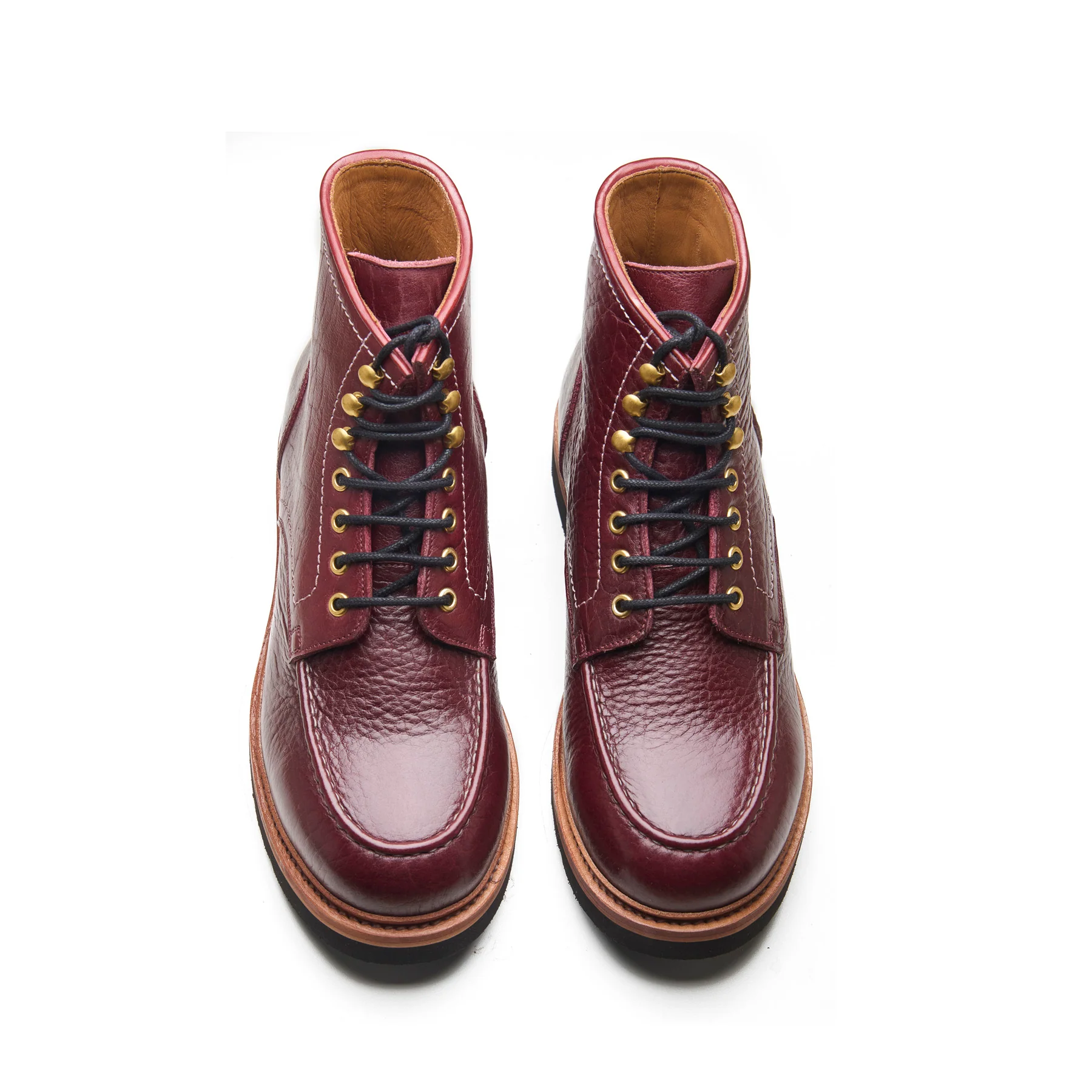Dallas, Moctoe Boot - Burgundy Bison | Hand Welted Boots 2.0 - Image 2