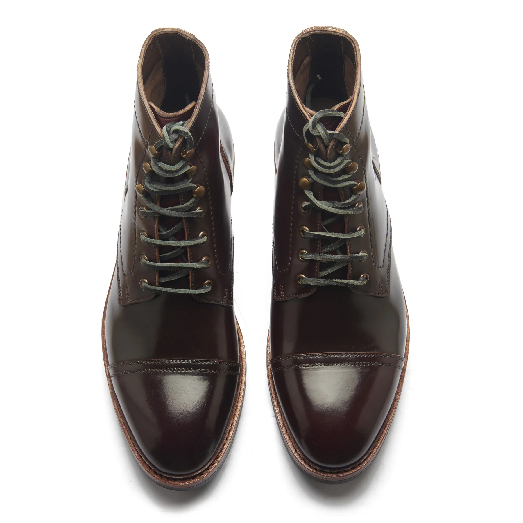Dixon, Cap-Toe Derby Boot - Shell Cordovan Color#8 | Hand Welted Cordovan Series - Image 3