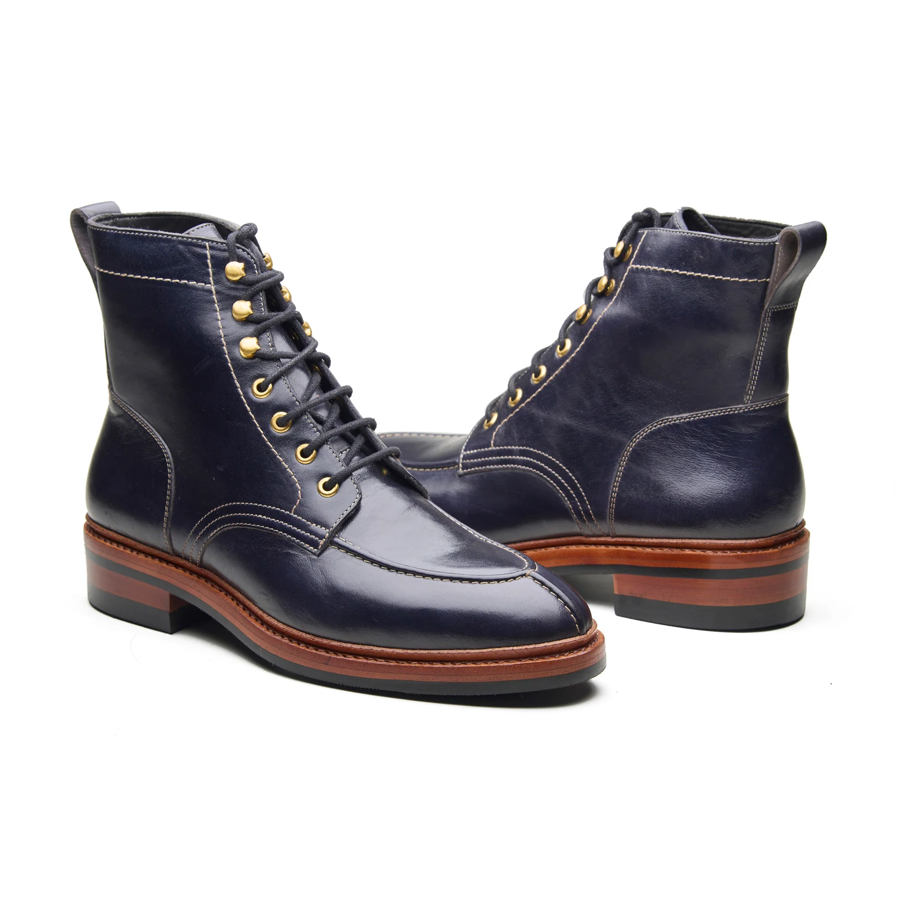 Fred, Norwegian Toe Boot - Navy Horserump | Boots 3.0 - Image 3