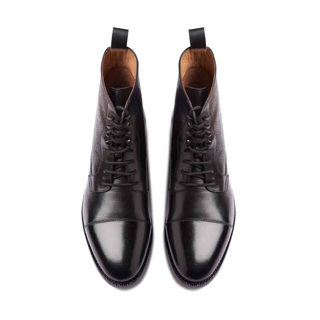 FULBERT, CAPTOE DERBY BOOT - BLACK | HAND WELTED CLASSICS COLLECTION - Image 2