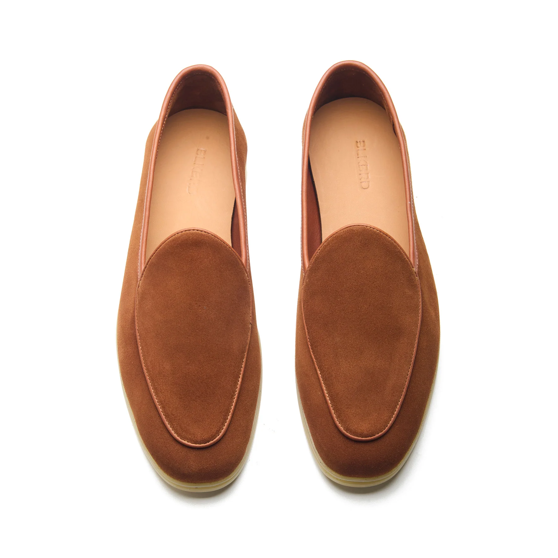 Lorenzo, Belgian Loafer - Castorino Suede Tan| Unlined Flex Collection - Image 2
