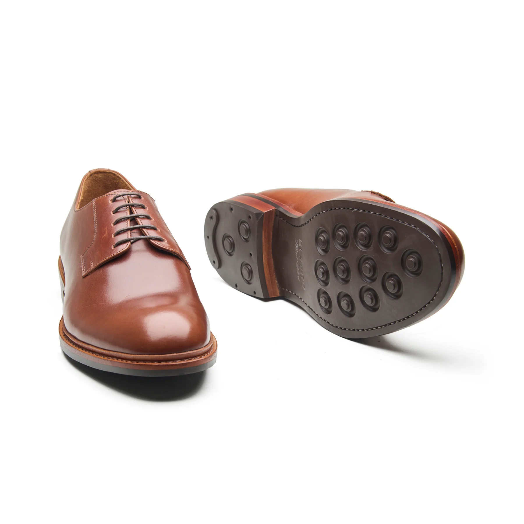 Luke, Blucher Derby - Cognac Hidro Pullup | Handwelted Classics - Image 4