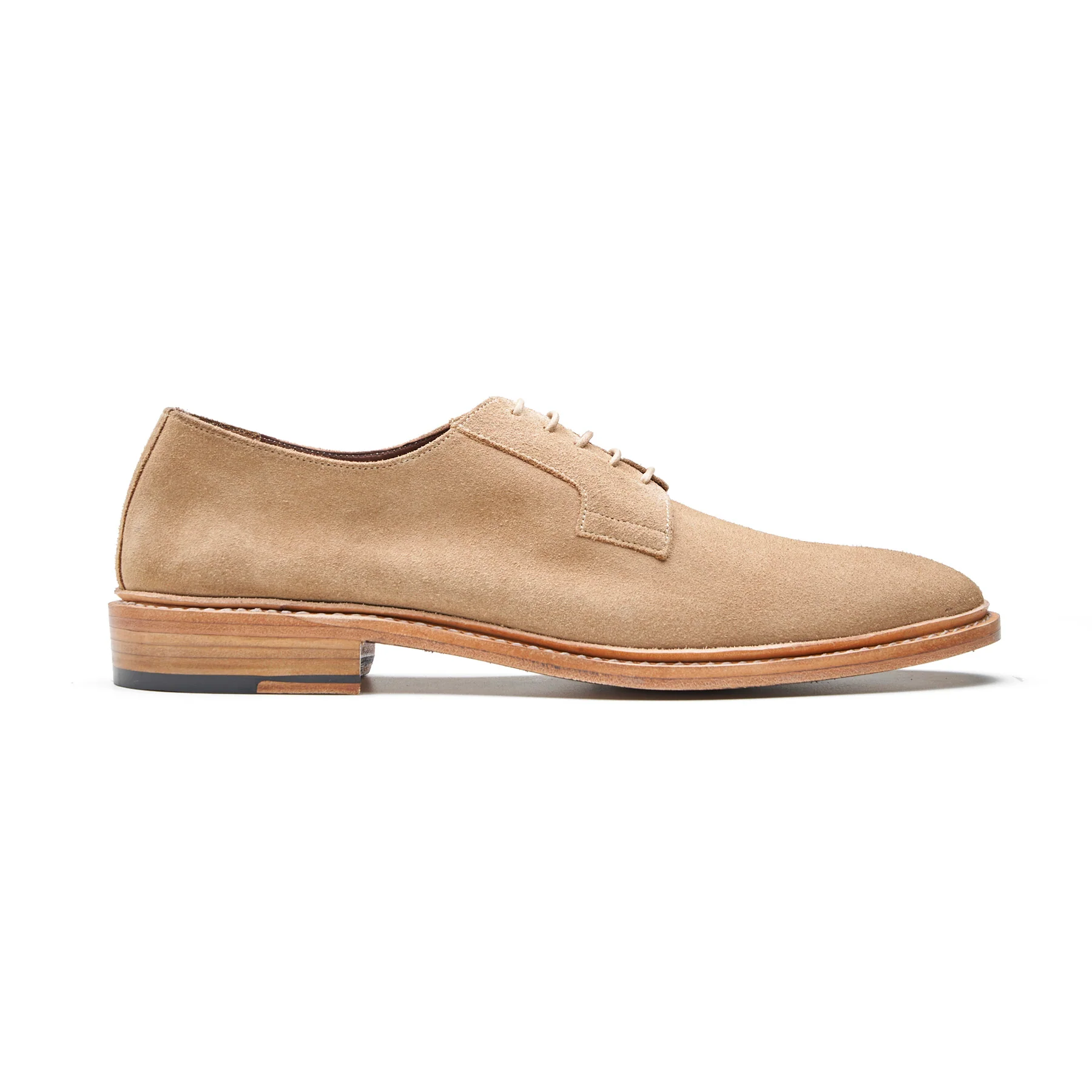 Luke, Blucher Derby- Beige Go Rain Suede | Summer Classics