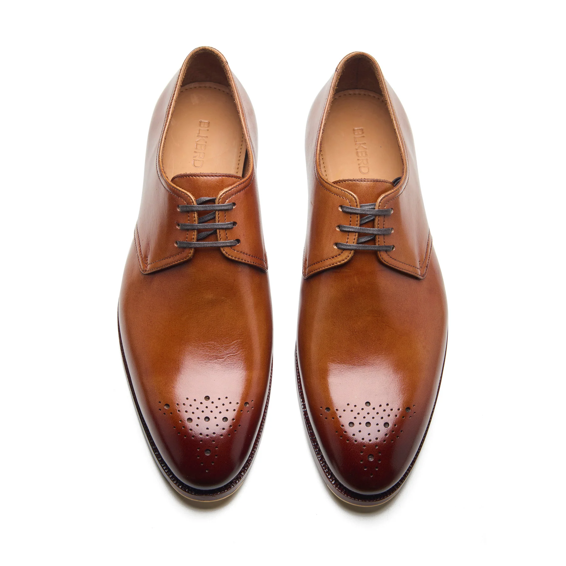 Mario, Medallion Derby - Cognac | Hand Welted | Classics Collection - Image 2