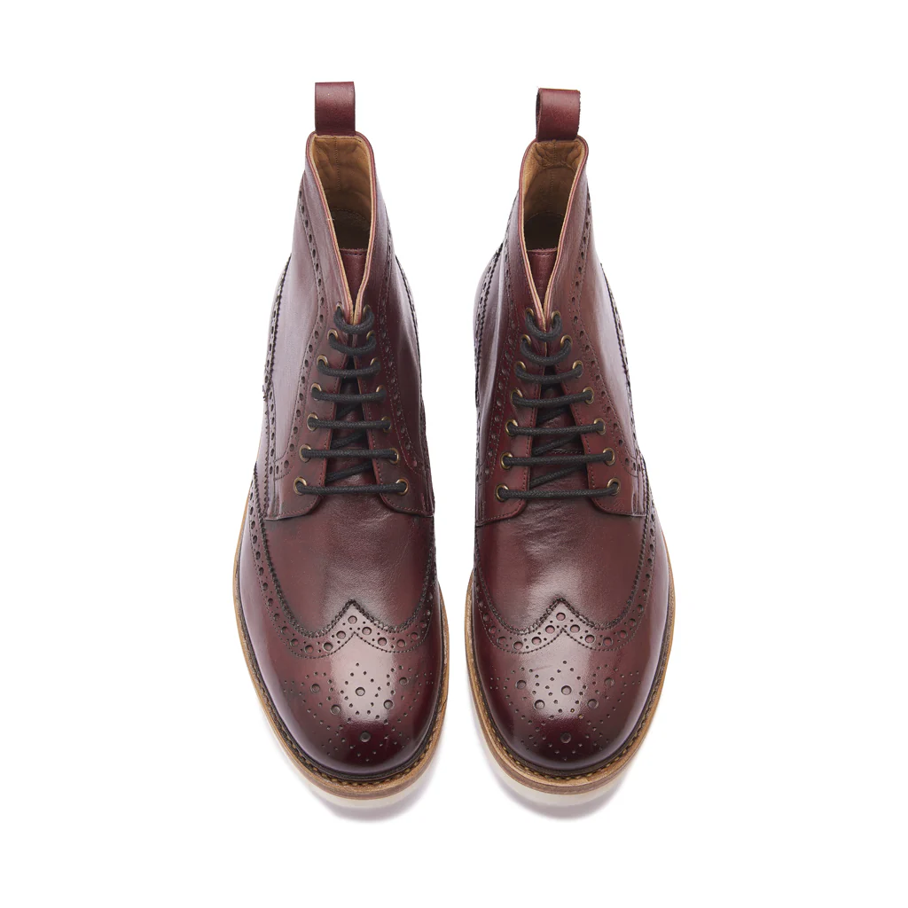 Montero, Wingtip Derby Boot - Bordeaux | Storm Welt | Smart Casuals - Image 2
