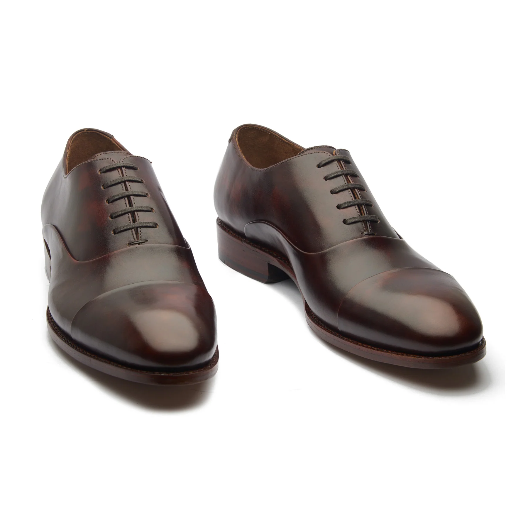 Romero, Cap-toe Oxford - Chestnut Museum Calf | Contemporary Classis - Image 4