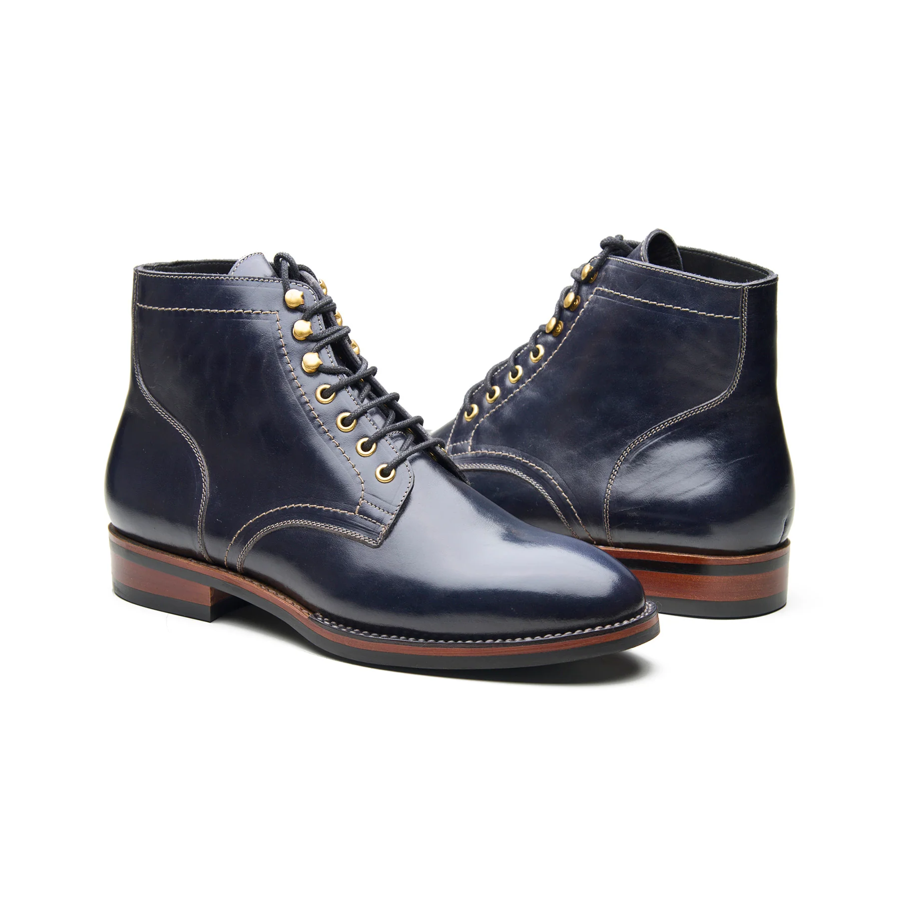 Rudiger, Service Boot - Navy Horserump | Service Boots - Image 4