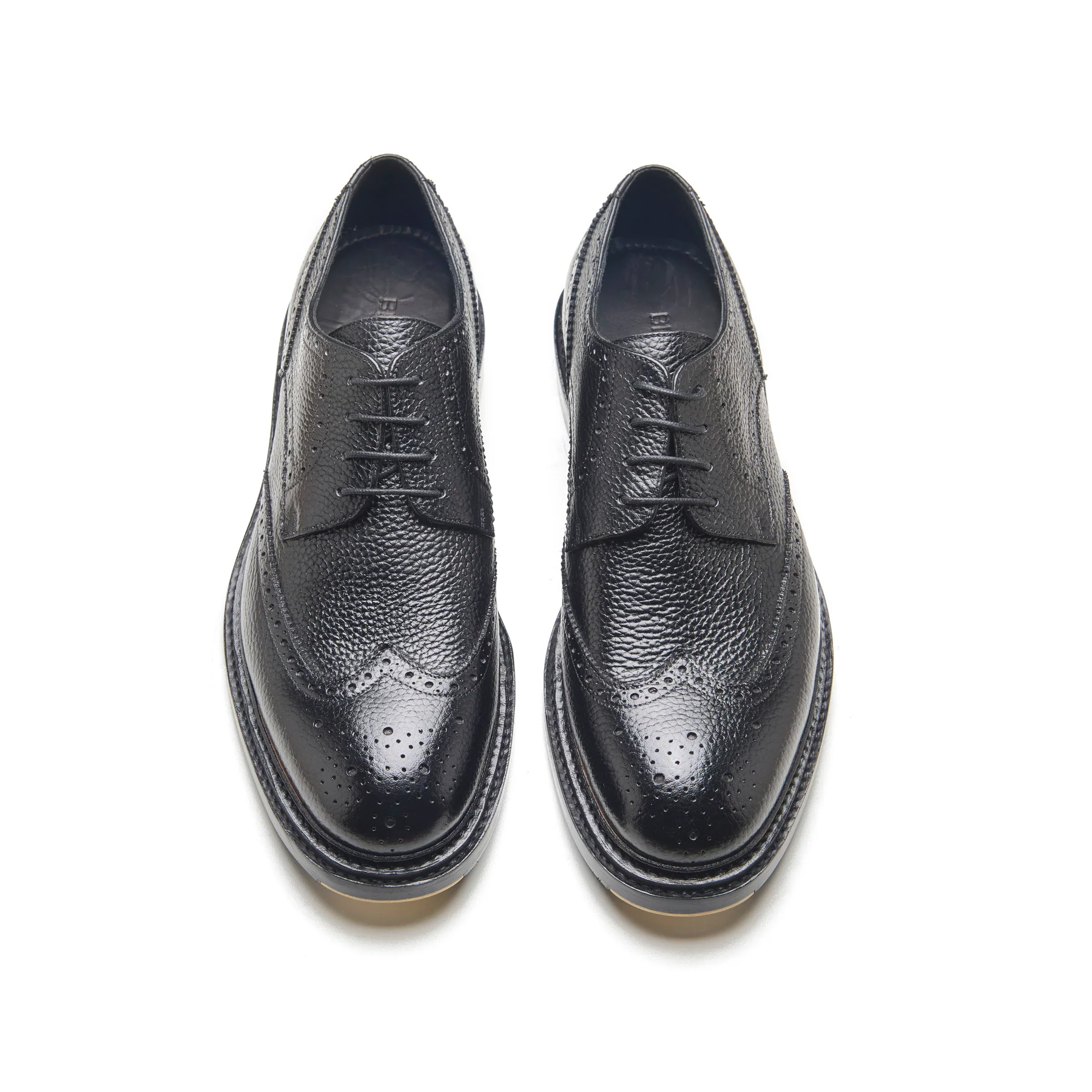 Rudolph-X, Wingtip Derby - Black Milled Grain | New Age - Image 2