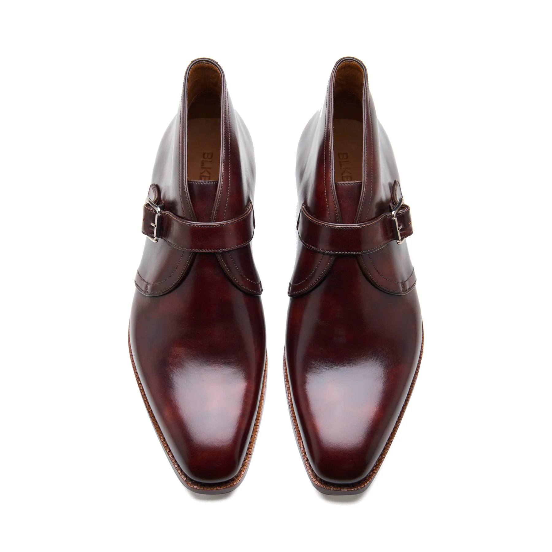 Veyron, Single Monk Chukka Boot - Chestnut Museum Calf | New Age - Image 2